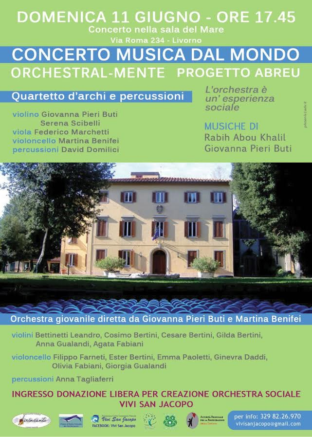 CONCERTO MUSICA DAL MONDO - Orchestral - Mente, Progetto Abrau @ Museo di Storia Naturale del Mediterraneo | Livorno | Toscana | Italia