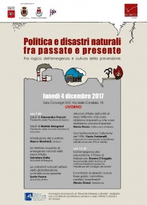 POLITICA E DISASTRI NATURALI TRA PASSATO E PRESENTE @ SALA CONVEGNO SVS | Livorno | Toscana | Italia